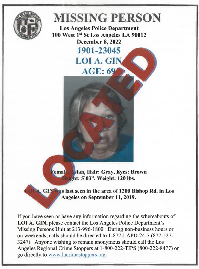 LAPD Missing Persons Unit tweet media