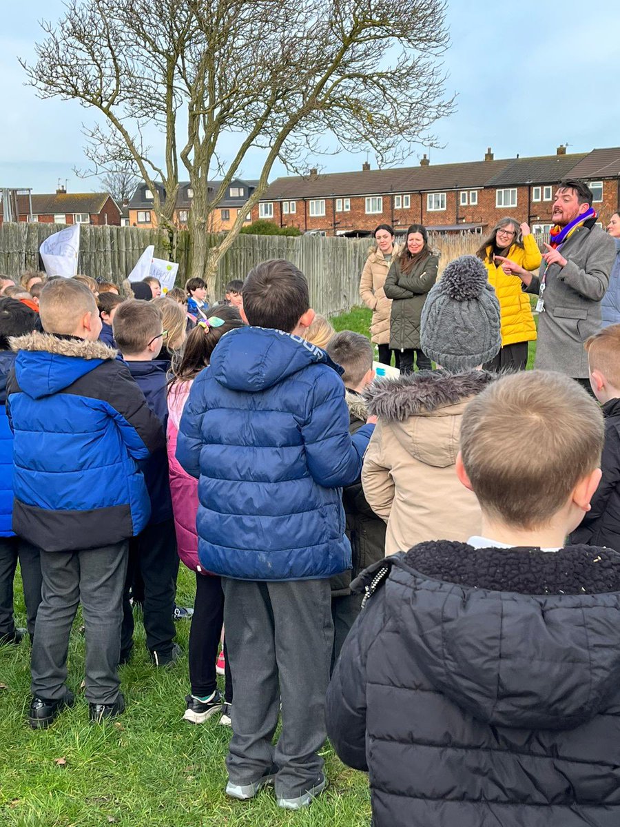 WeAreCastleway's tweet photo. Weโre really proud of our children for making their voices heard in the local community today in support of #TheAddy. It was a valuable experience for about their right to make their voices heard in a respectful way. Weโre incredibly proud of them for that. #WeAreCastleway https://t.co/ZnucuCtJLx
