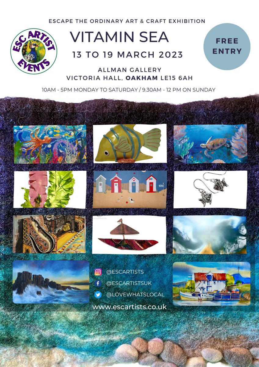 Had a look around Victoria Hall #Oakham today. Nice space!
We have an exhibition there from 13 - 19 March featuring 11 artists. 
Really looking forward to it 😀 
#VitaminSea #escapetheordinary