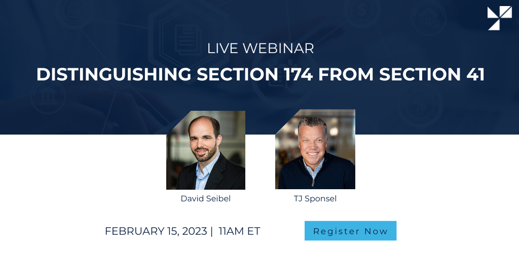 mcguiresponsel's tweet photo. Join David Seibel and T.J. Sponsel on February 15th at 11am ET as they walk through distinguishing Section 174 from Section 41 and discuss how CPAs should be approaching this with clients. Register now: https://t.co/gyflJ0xauw
#webinar #section174 #section41 #specialtytax https://t.co/invn1KrDWx