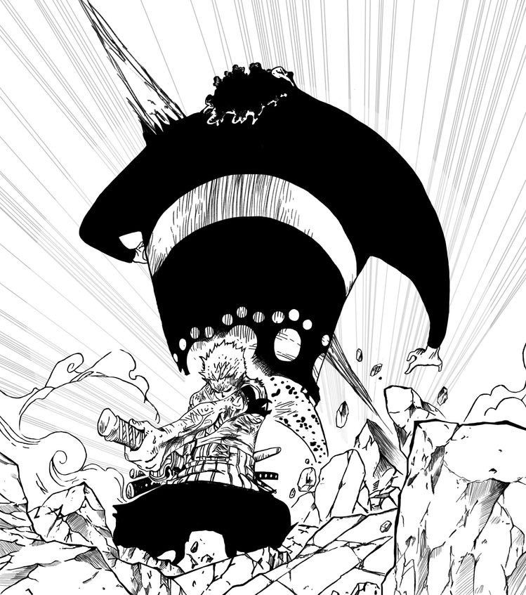 Ariseanime's tweet photo. He’s real name is loyalty.
                  
         | The right wing of the king |

#ONEPIECE #ONEPIECE1074 https://t.co/8OOmRPRDvA