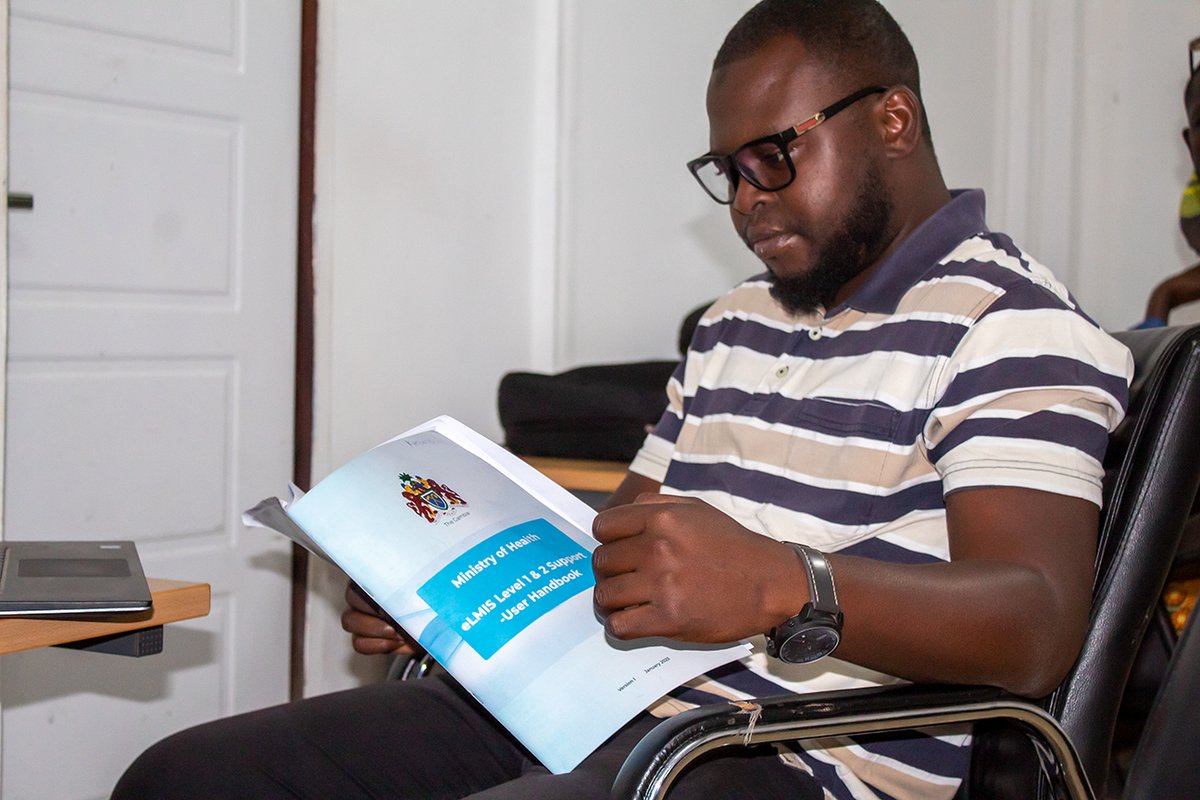 InSISTGlobal's tweet photo. The week long Level 1&amp; 2 Support training on eLMIS continues. The training, in partnership with the @MohGambia and @JSIhealth is geared towards providing adequate support to the trainees on the operation of the system developed by our team at InSIST Global. 
#elmis #insistglobal https://t.co/feN9Jjltd6