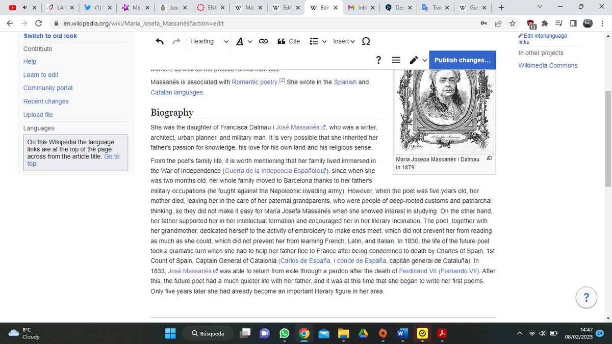 paredes_pico's tweet photo. #EditWikiLit After this, I had to design the organization of the page myself, since only the Literary Works and References section remained from the original one. So I chose to add the author's biography. https://t.co/zjU2eJ9nXw