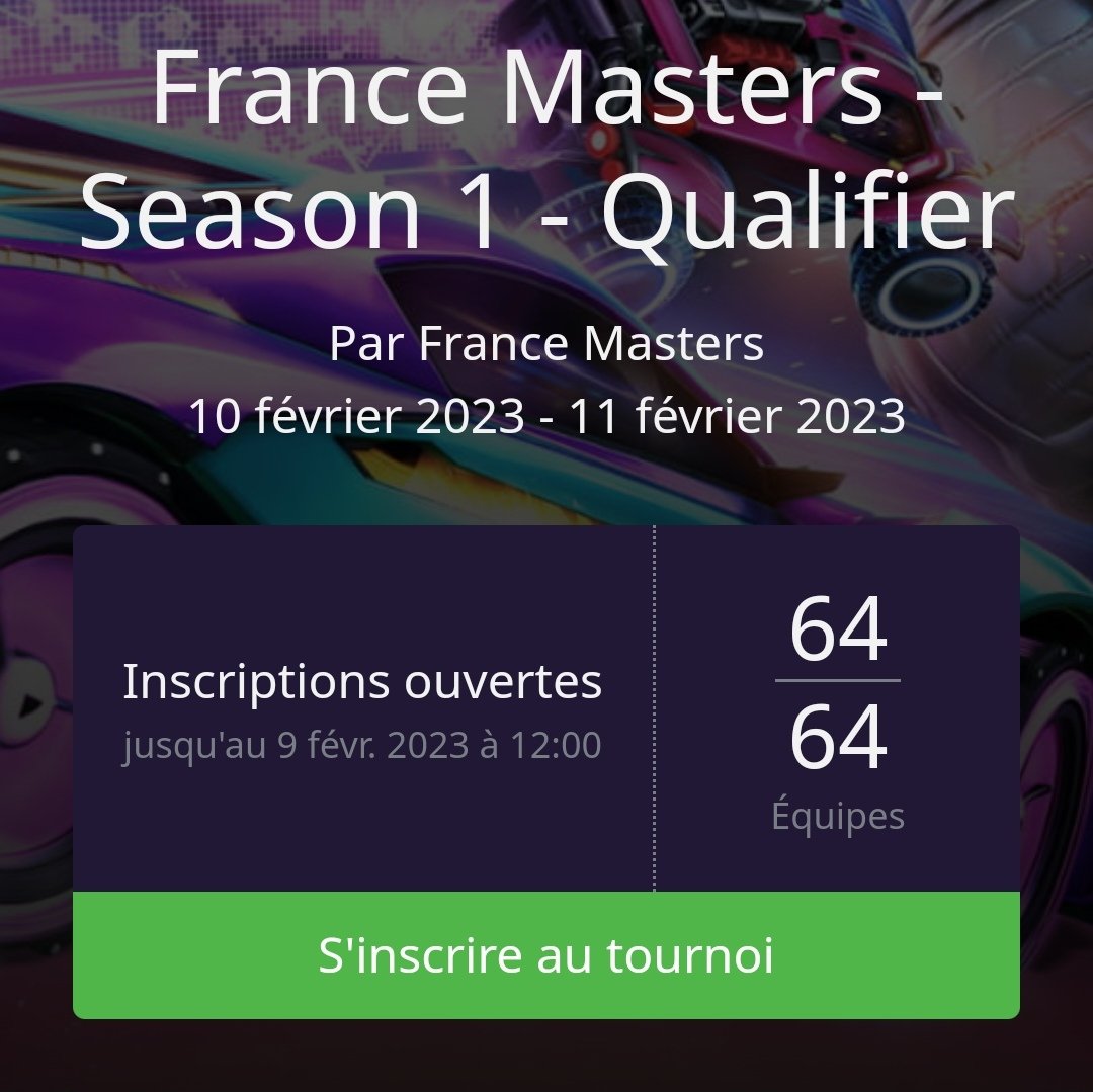 FMastersRL's tweet photo. Nous sommes complet. 

Merci à tous. https://t.co/GVYZPdXSxb