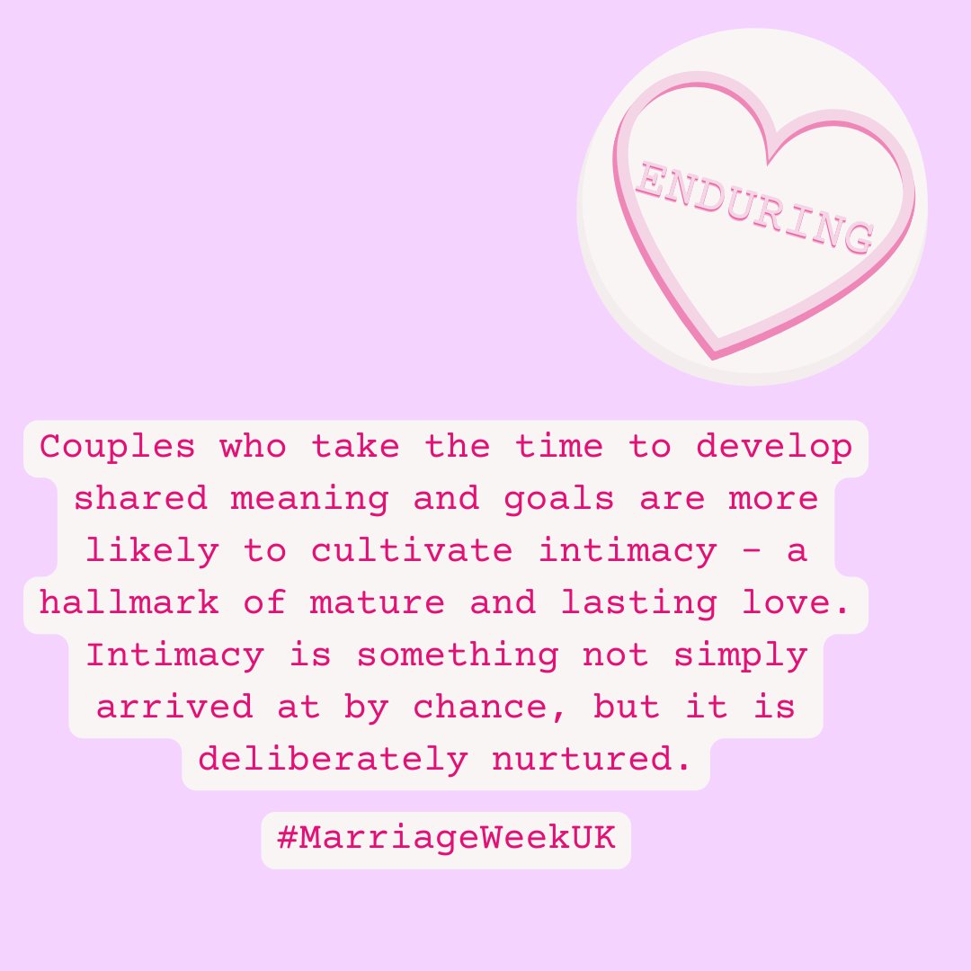 On #MarriageWeek day two, we look at how healthy marriages are ‘enduring’ 💜