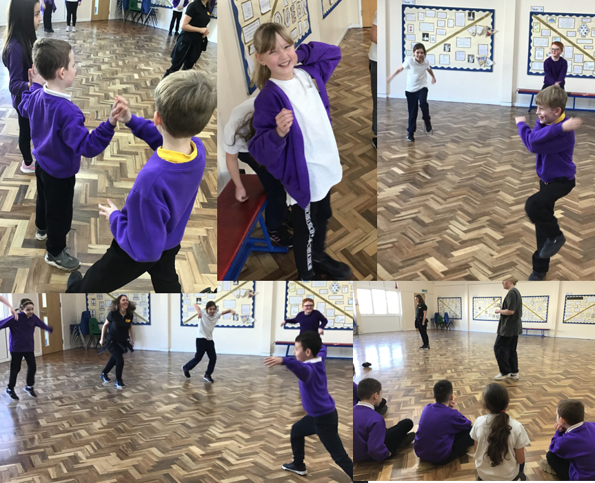 MeryfieldSchool's tweet photo. Thank you to #FlipTheatre for coming in to host workshops with the children linked to #FeelingGoodWeek and wellbeing - Year 4 had an amazing time filled with lots of smiles and laughs! https://t.co/fZfUInOEnz