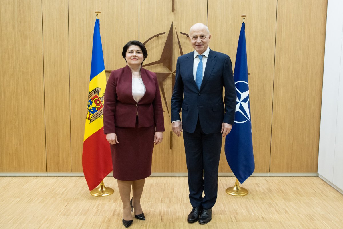 I was pleased to meet <a href="/Mircea_Geoana/">Mircea Geoana</a> to continue the #political dialogue and practical cooperation #Moldova has with #NATO. We are grateful for NATO’s support in consolidating #security, #civil preparedness and national #resilience.