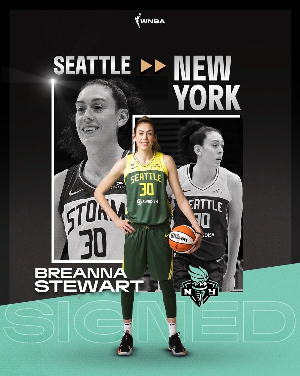 WNBA's tweet photo. 🚨 OFFICIALLY SIGNED 🚨

2x #WNBA Champion, 2018 MVP, 4x All-Star, 2022 scoring leader, @breannastewart has signed with the @nyliberty

#WNBAFreeAgency https://t.co/V9De8Awrv1