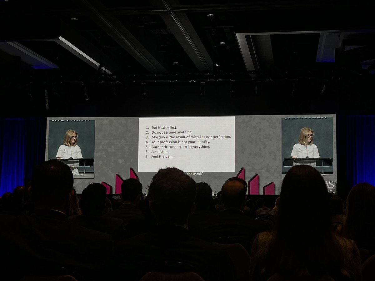 Brave. Vulnerable. Powerful. Thank you @AcademicSurgery President, Dr. Cunningham, for sharing her story of struggle, addiction and recovery. Hard to understate how many lives were changed today. Indeed, my late brother would have loved this message. #ASC2023