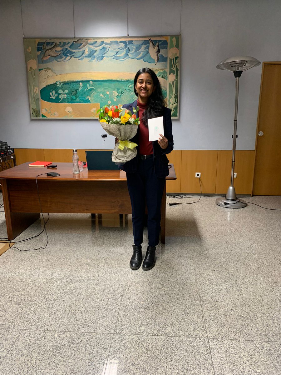 MariaG_Sande's tweet photo. Proud to have successfully defended my PhD thesis last week with distinction!!! Couldn't have done it without the support of many wonderful people! Thank you :) https://t.co/BE6KRDmcJD