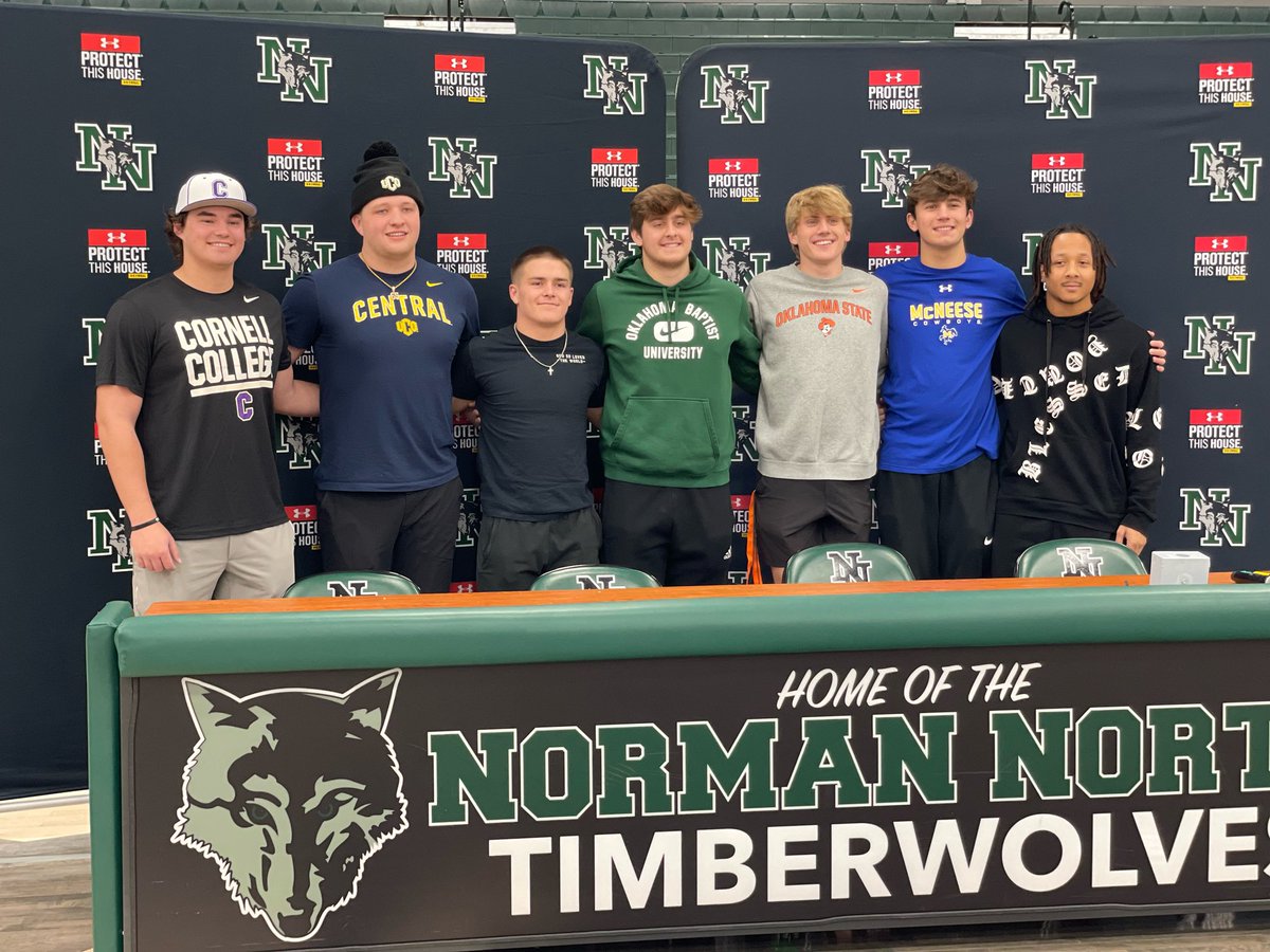 Congrats to these men on moving on to play at the next level. Our staff is so proud of you! Thank you for all of your work the past four years! Go be great! @ColeWar11830333 @BryceC65 @ChapmanMckown @austinvincent_ @cason_cabbiness @Kamden6k @carsonn4x
