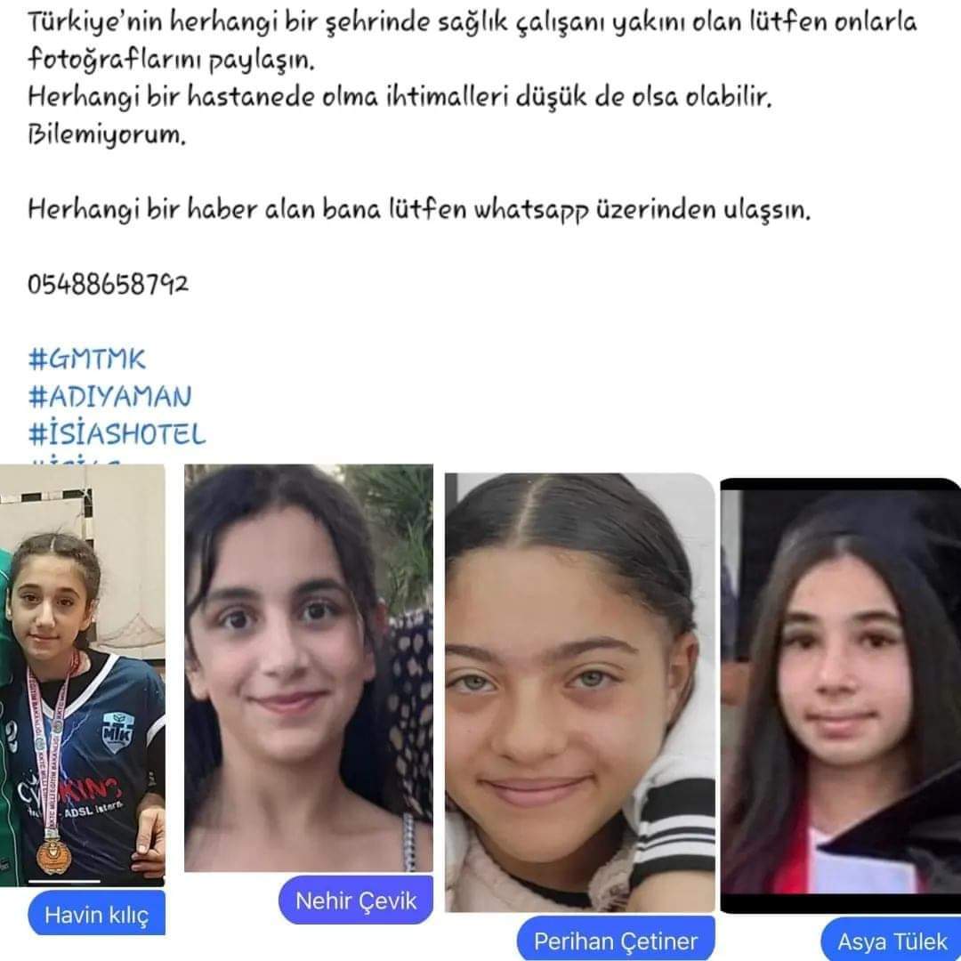 TcTemucin's tweet photo. Paylaşalım Lütfen.. Gören bilen ulaşsın.. Halen kurtarma çalışmaları devam eden isias hotel enkazından çıkmadılar.     #depremsondakika #deprem #isiasotel #halukleventacil #HalukLevent #adiyamanmerkez #ADIYAMANAFAD https://t.co/03p5FRNyUu