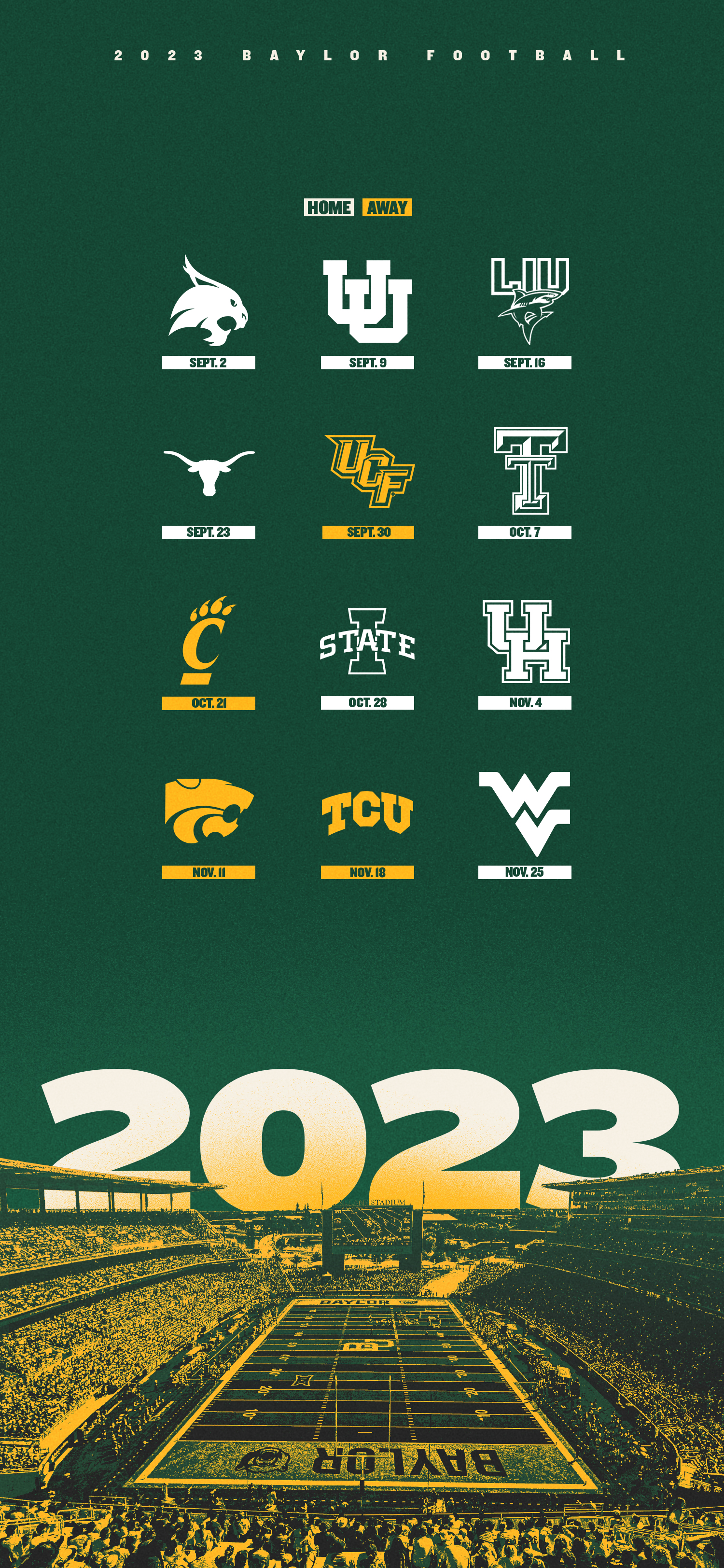 Baylor sale football schedule
