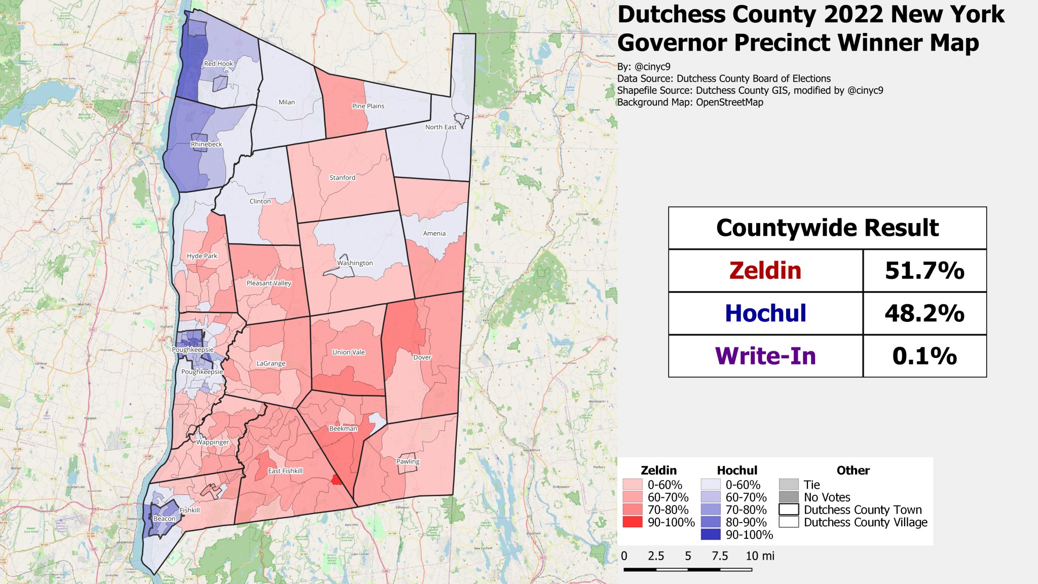 cinyc on Twitter "Map of the 2022 NY Governor election in NYCexurban