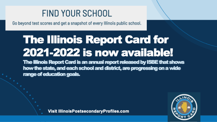 Calling all educators, administrators, parents, and others interested in education! Use the Report Card to find insightful data about schools and districts in IL. 
Visit illinoisreportcard.com to learn more!
#ILEdChat #ReportCard