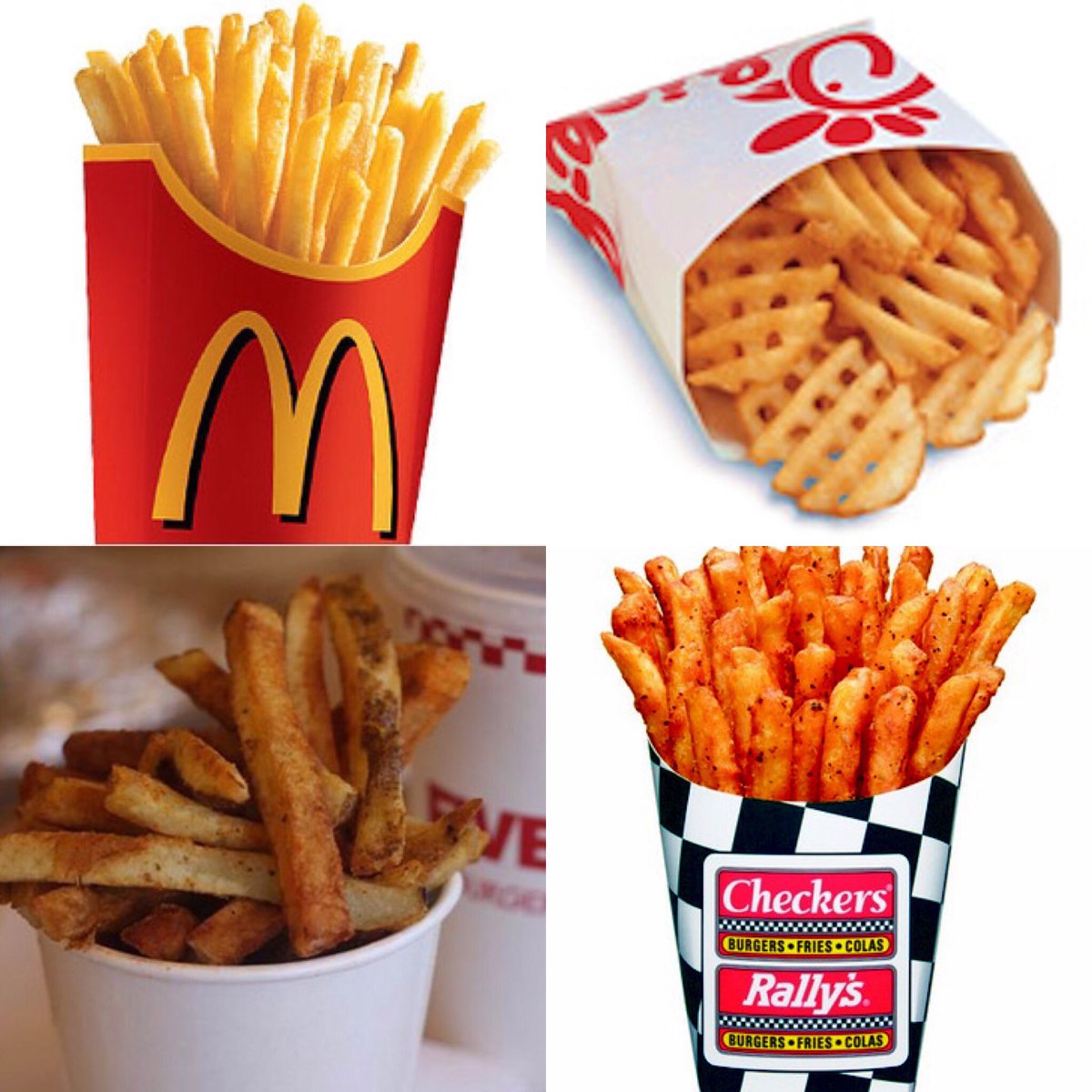 1GottaGo's tweet image. McDonalds
Chick-Fil-A
Five Guys
Checkers/Rally’s
#1GottaGo