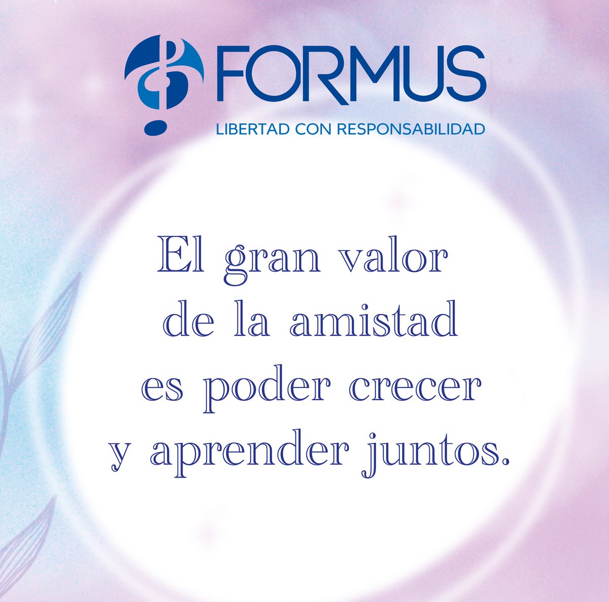 FormusEduMx's tweet photo. #FelizDíaDeLaAmistadyElAmor #Formus https://t.co/hRhzEec547