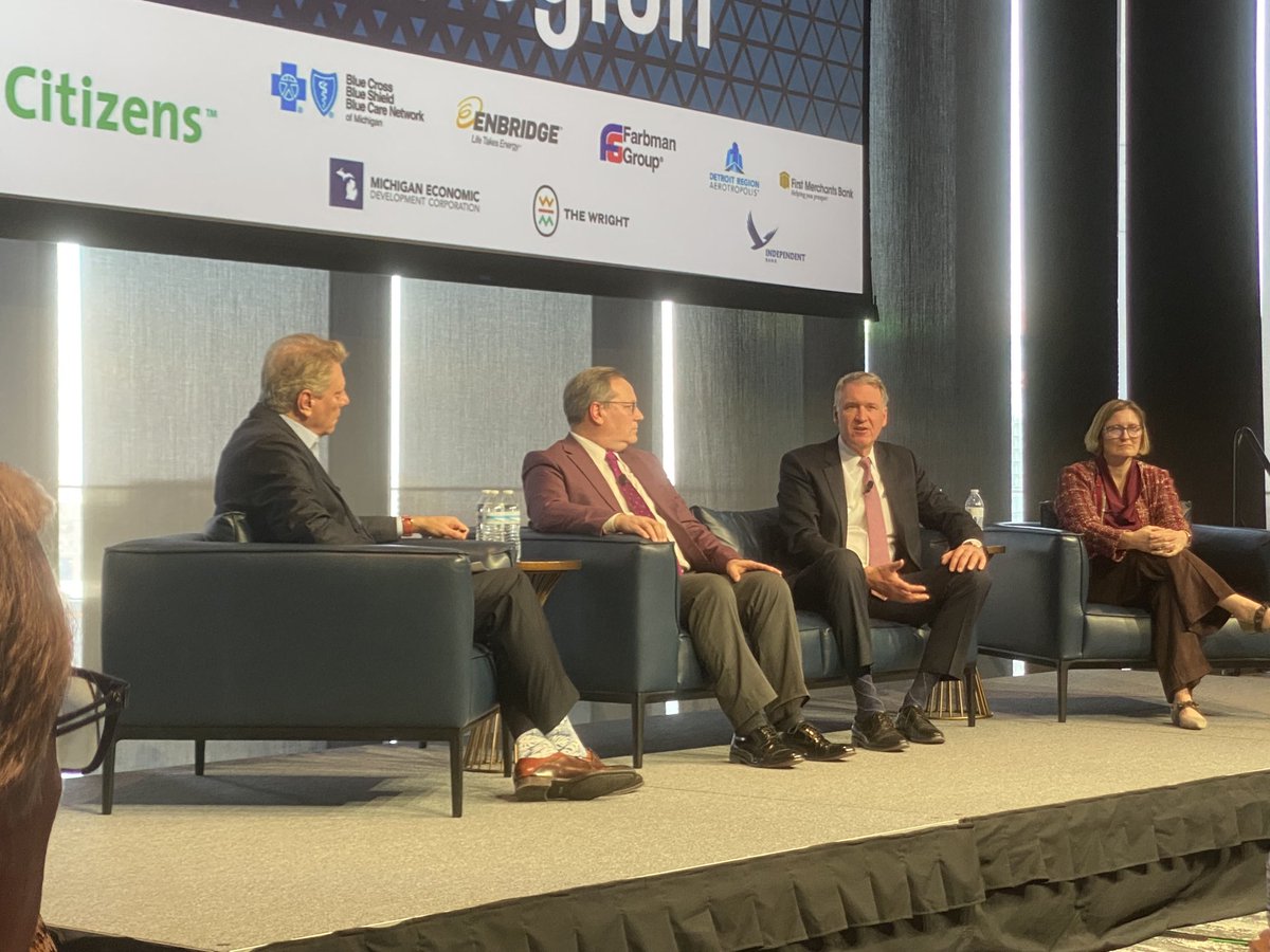 Baruah_DRC_CEO's tweet photo. Fabulous panel led by @DevinScillian at @DetroitChamber #SOR23 event/report today! Wow! Thank you! https://t.co/nMe7VsM5ax