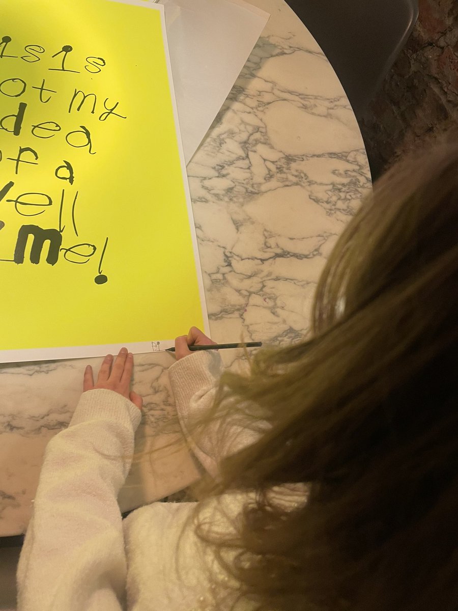 kate_revere's tweet photo. Notes by Piper to her imaginary boyfriend Tony Thompson. Piper signing her first limited edition screen prints. I’m in awe of your talent and magical way of communicating & connecting #notesbypiper #autism #autisticartist #asdart #madeinhackney #deafartist https://t.co/HcHWbdqcgv