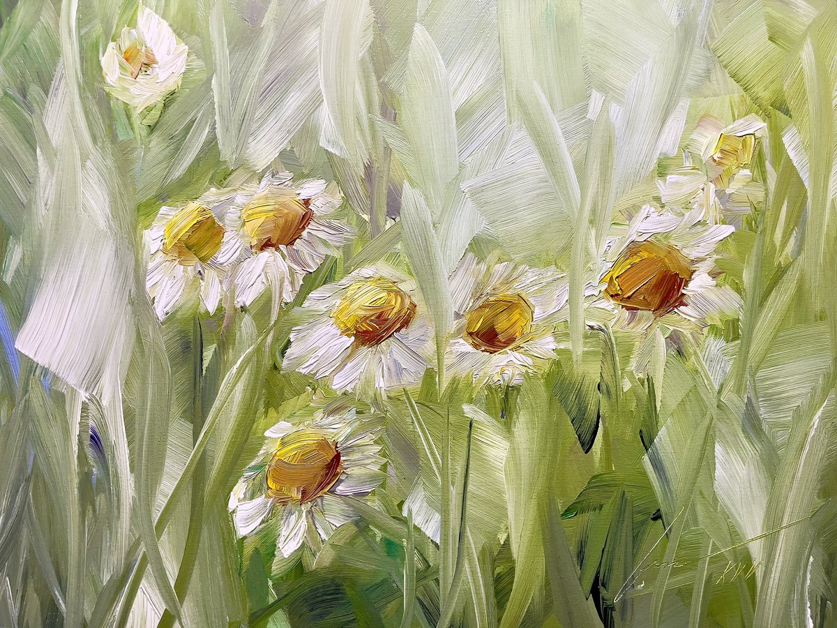 Patti J Adkins on Twitter: "RT @verakoberart: Daisies art https