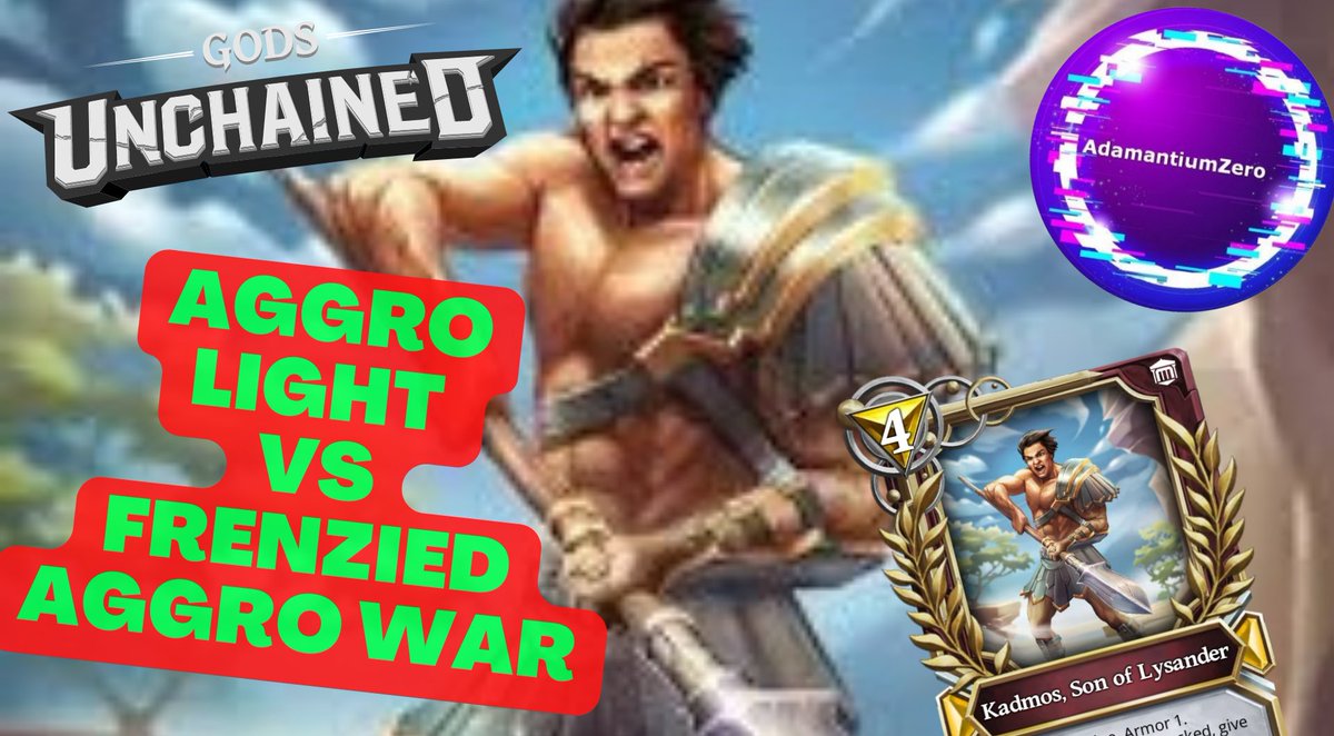 AdamantiumZero's tweet photo. 🚀New Video of 
@GodsUnchained on YouTube🚀🙂

💫My atypical Aggro LIGHT Vs Frenzied Aggro WAR💫 
⏯️https://t.co/u6fjM8UDRN✨
⚔️👊

 #LFGU $GODS https://t.co/qxaXxREZwY