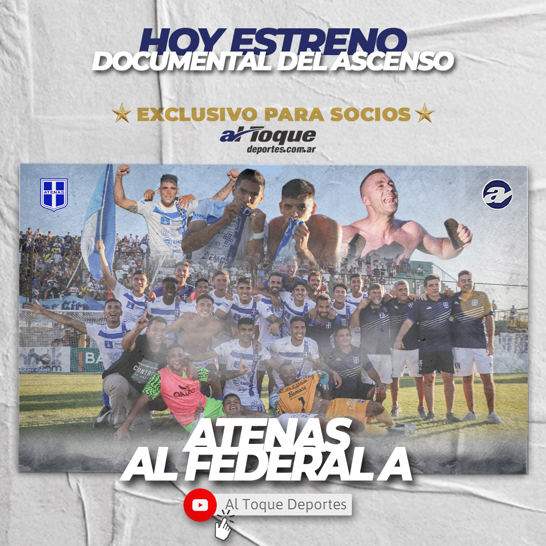 AlToqueDeportes's tweet photo. ‼️🎥Reviví la final entre Atenas y 9 de Julio de Rafaela desde adentro del campo de juego. Un documental audiovisual hecho por nuestro equipo en la cobertura especial en San Francisco. 

⭕Youtube: Al Toque Deportes
👀 ¿Querés verlo hoy mismo? ASOCIATE ACÁ https://t.co/EooNNuW5Vn https://t.co/LdOJyUZOGn