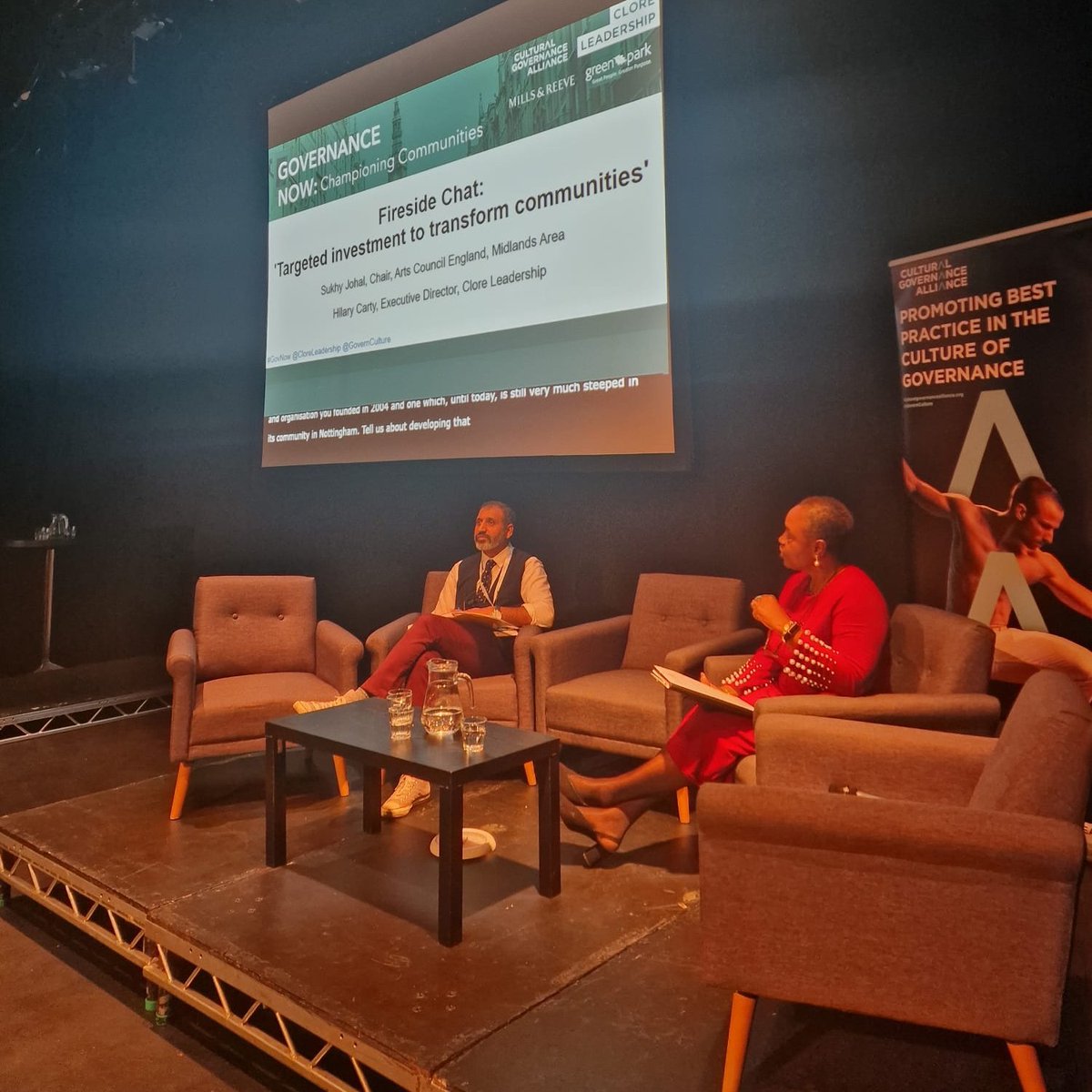 GovernCulture's tweet photo. We hope you're still with us for the final keynote, Sukhy Johal MBE @culturechap, Chair, @ace_midlands in conversation with @HilaryCarty Executive Director, Clore Leadership talking about targeted investment to transform communities #GovNow https://t.co/CN5gJVgFWL