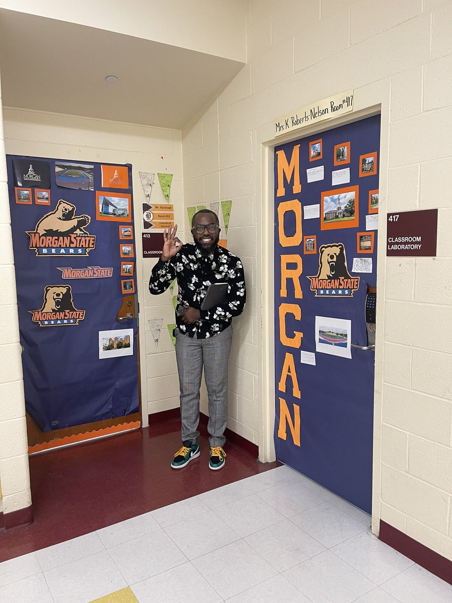 Enjoying a day of learning at @DunbarPoetPride | Of course @MorganStateU is repped HEAVY in the hallways! Kudos @yetunde_reeves on your leadership! #BearPride🧡