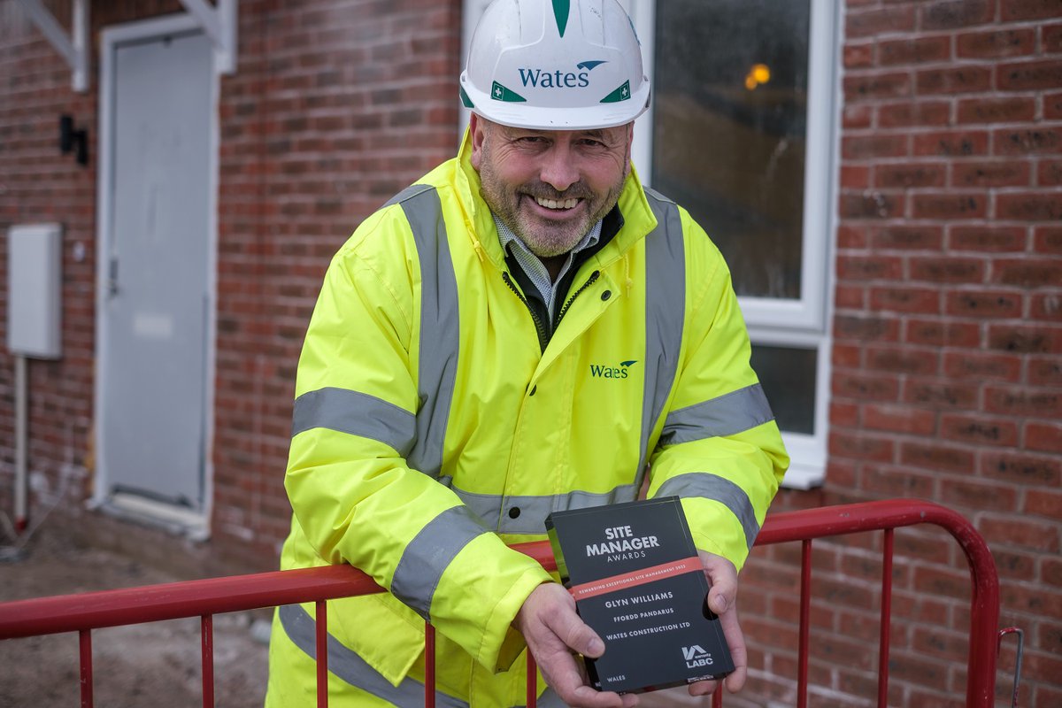 WatesGroup's tweet image. Congratulations to Glyn Williams, who has been named Site Manager of the Year, at @labcuk Building Excellence Awards! Glyn was awarded for his excellent work at our Fford Panderus development in #NorthWales, part of @FlintshireCC’s SHARP. eu1.hubs.ly/H02QK490 #labcawards