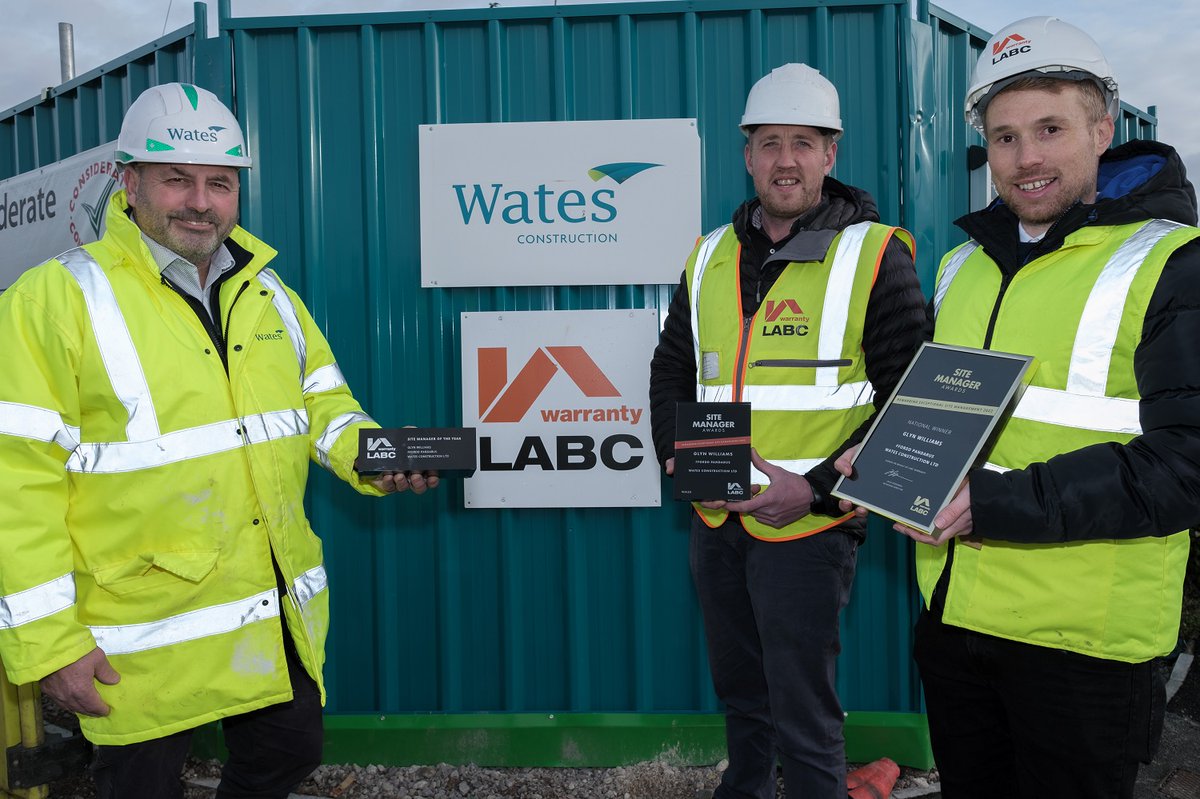 WatesGroup's tweet image. Congratulations to Glyn Williams, who has been named Site Manager of the Year, at @labcuk Building Excellence Awards! Glyn was awarded for his excellent work at our Fford Panderus development in #NorthWales, part of @FlintshireCC’s SHARP. eu1.hubs.ly/H02QK490 #labcawards