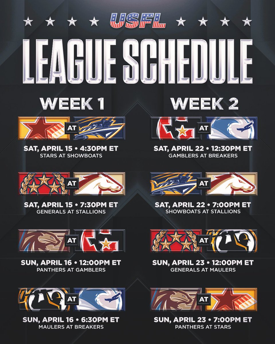 UFLonFOX's tweet photo. We got 10 weeks straight of nonstop football 💯

Which matchup are you most excited for? ⬇️ https://t.co/Py7J9fqFUh