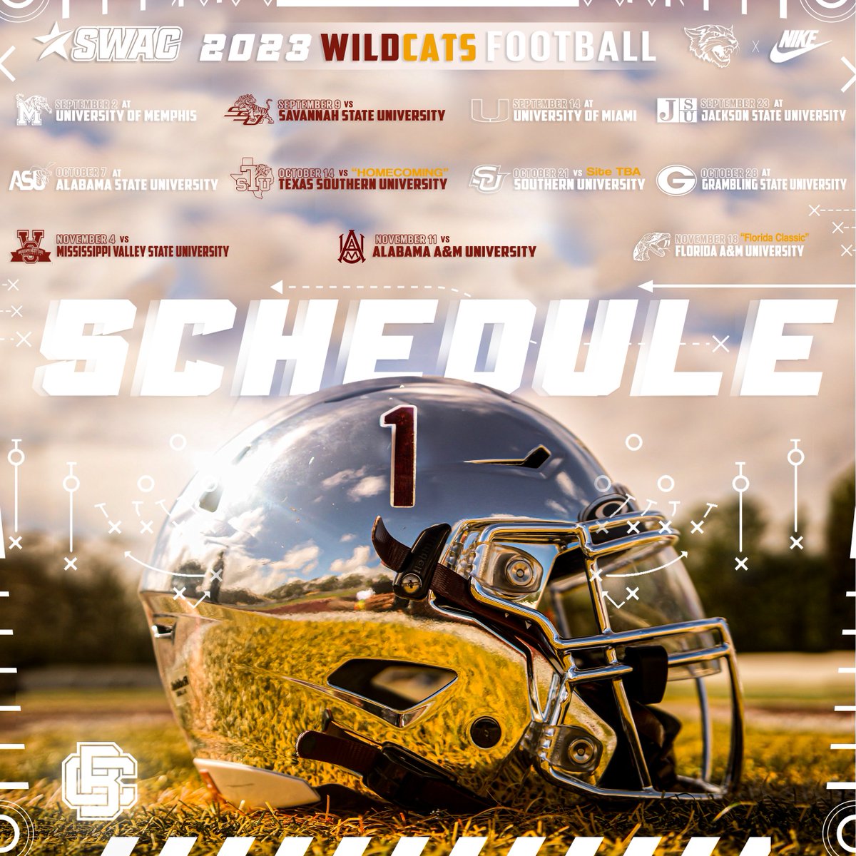 BCUGridiron's tweet photo. 🚨 𝐖𝐈𝐋𝐃𝐂𝐀𝐓𝐒 𝐅𝐎𝐎𝐓𝐁𝐀𝐋𝐋 𝟐𝐤𝟐𝟑 🚨

Check out our full 2023 slate NOW!

For more information, check out everything at https://t.co/LlFVGcBHvD! https://t.co/pEREa7mxtV