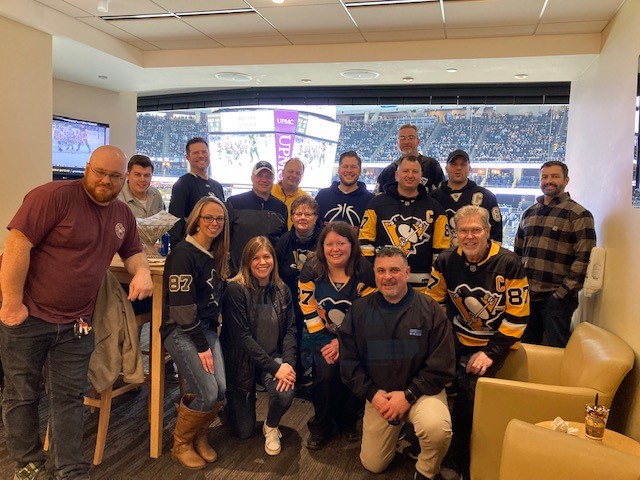 horizonpgh's tweet photo. A special thank you to our Friends at Wesco/Anixter for an incredible night at the Penguins game last night. A great time was had by all! Thank you for sharing your box seats with us! Amazing food &amp; drinks &amp; we saw a fantastic game! Thanks again @Anixter  team! 🖤💛🐧🏒 https://t.co/1kT1rXmRMY