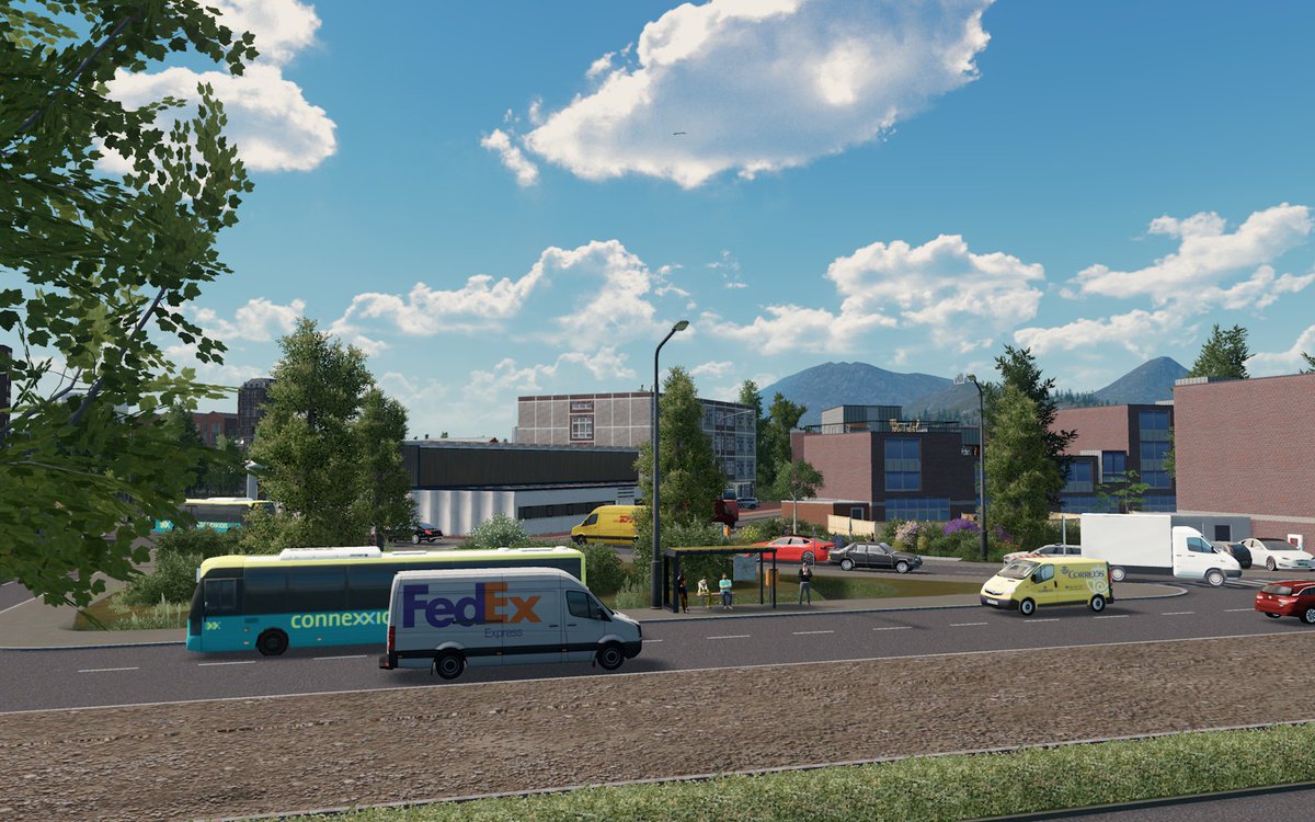 Low residential area around the elementary school #CitiesSkylines <a href="/ColossalOrder/">Colossal Order</a>