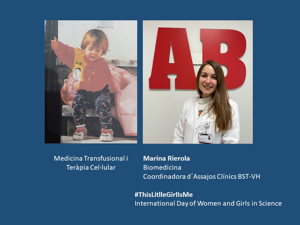 BSTVH_'s tweet photo. Marina Rierola @marinarc77 va estudiar Biomedicina. Va fer la seva tesi doctoral a Alemanya sobre Neurobiologia i actualment està descobrint el món de les CAR-T Cells. S´ho imaginava quan era petita? #ThisLittleGirlIsMe #WomenInScience @VHIR_ @BSTVH_ https://t.co/WPcDsKtPpV