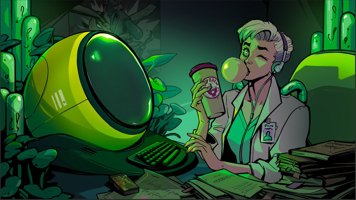 It’s hard to believe it’s been a year since the mint!

Since then the DS Universe has expanded to feature stories, newspapers, games, audiologs, music, off-world ads, a radio station, a podcast &amp; more 🔥 

The ship flies on!

Thank you for sharing this amazing journey with us! 💜