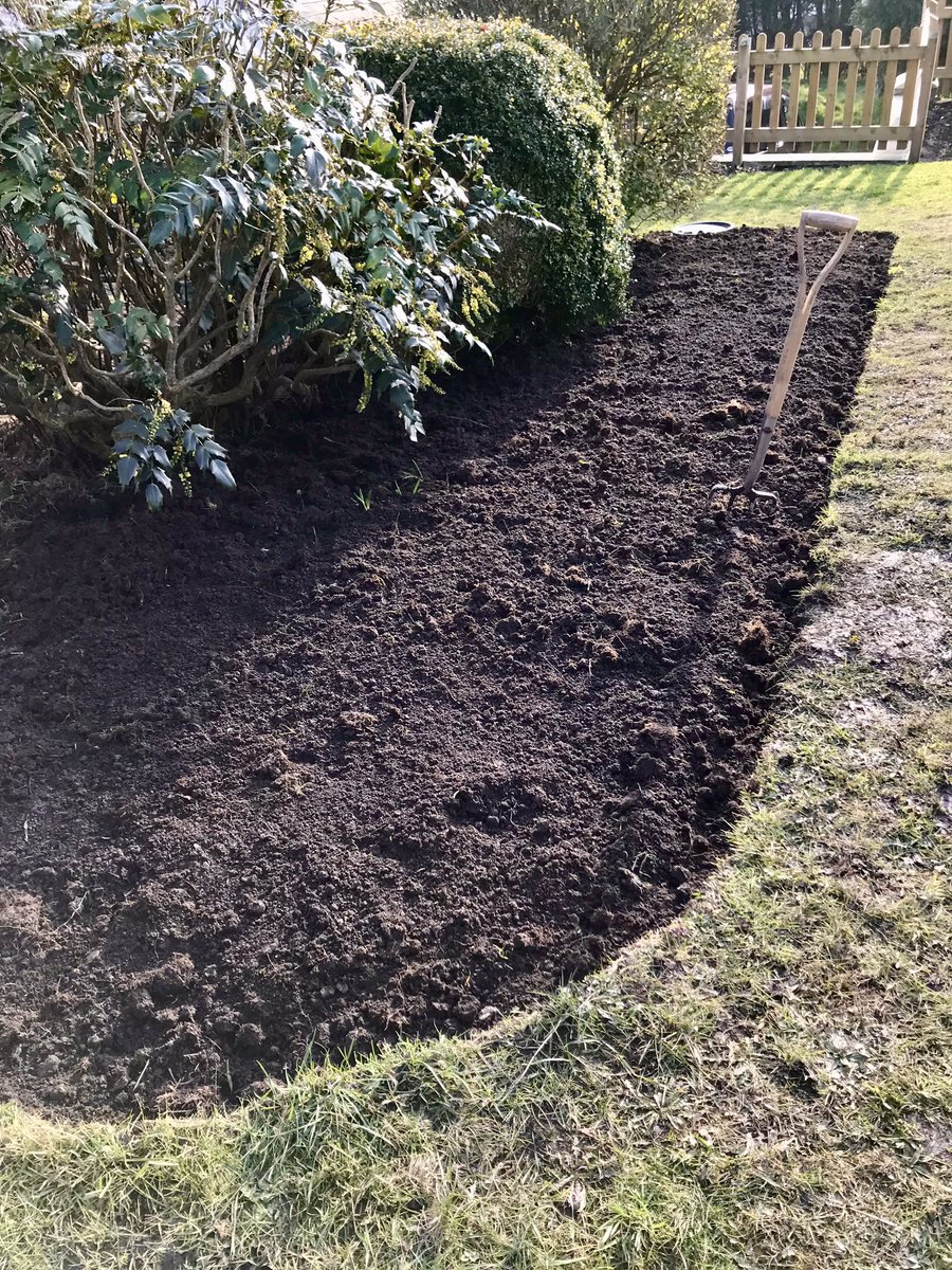 keithtesterliv1's tweet image. One of the flower borders finished here at The Devon Patch.
This is now ready for Andrea to plant up for when she has the seeds sown and plants ready. A fair bit of difference between then and now! #devonpatch #flowerborder #digging #soil