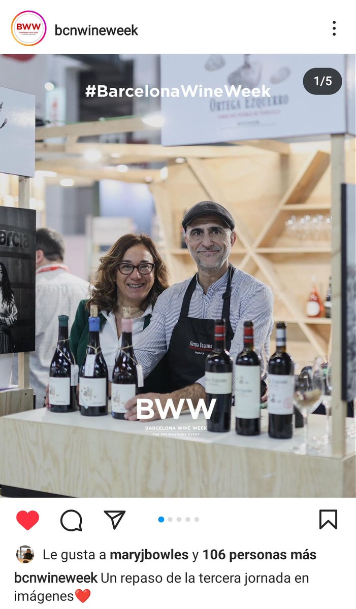 Estupenda Feria! Y qué guapos nos ha sacado la organización <a href="/bcnwineweek/">Barcelona Wine Week</a> <a href="/dbastidacaro/">dbc</a> <a href="/ana_pelar/">Ana Pelarda</a>