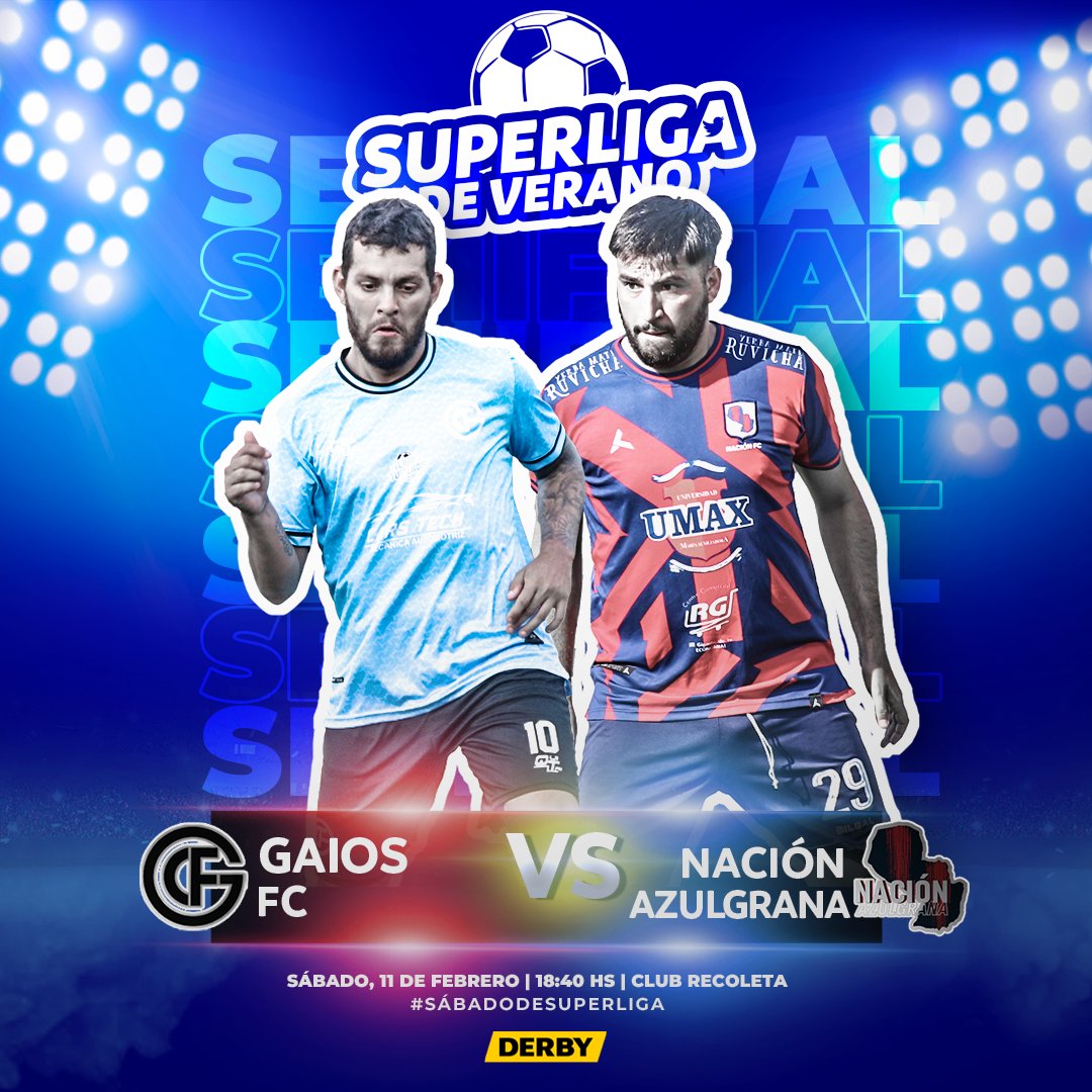 ¡Gaios y Nación Azulgrana se verán las caras! ⚡ La segunda semifinal también está imperdible por lo que representan ambos equipos. Se conocen y ya se están analizando. 🧐
¿Cuándo? Este sábado desde las 18:40  h. 

#Superliga ☀️🏝️🍺