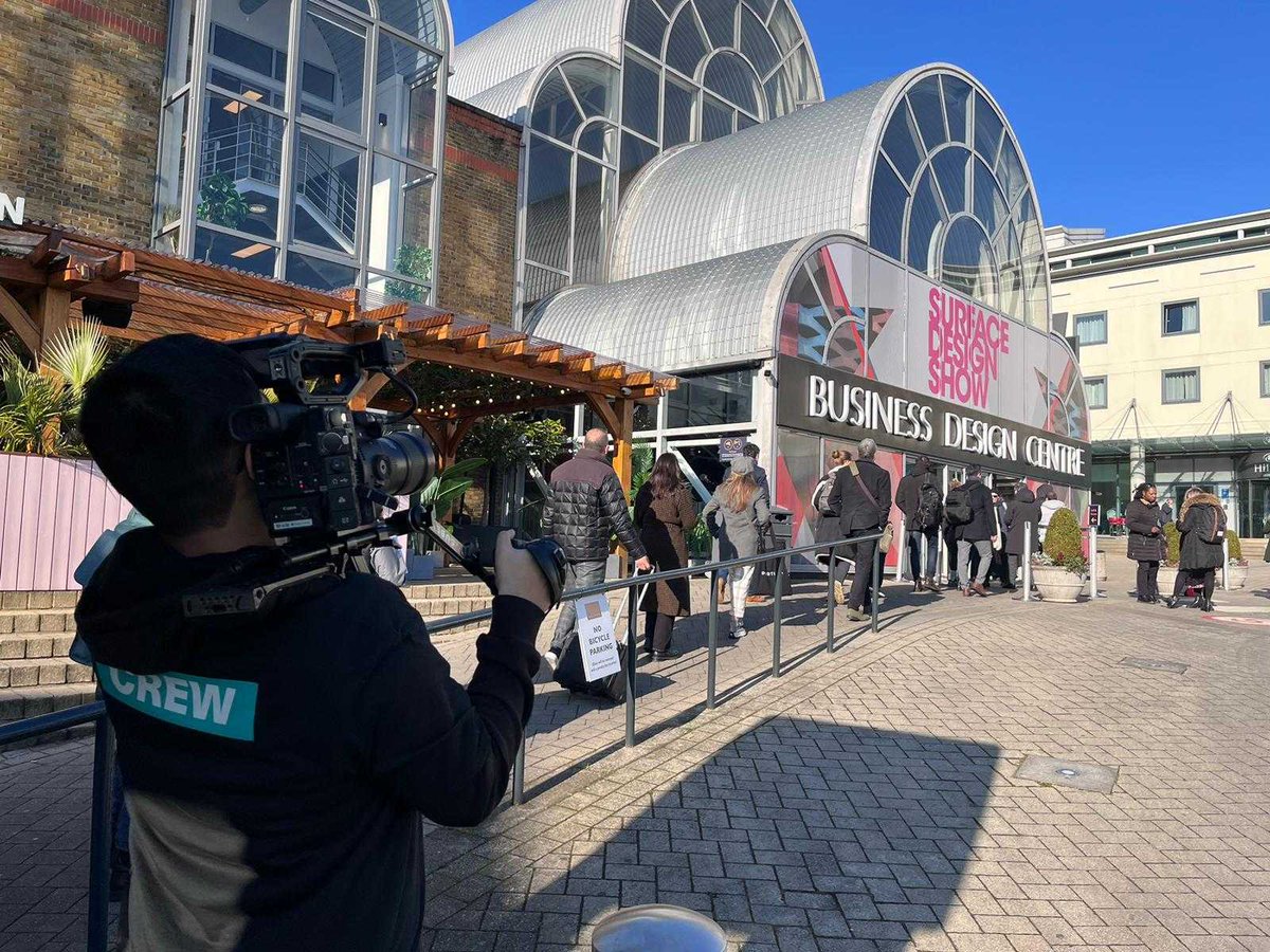CubeVideoUK's tweet photo. A great day showcasing our #CUBE™ Original Documentary, #Sustainability: A Broken Record, on the @surfacethinking Gallery Stage, followed by a great conversation and Q&amp;A with our wonderful panelists!

#SDS23 #SurfaceDesignShow https://t.co/4Kqv1zWfCu