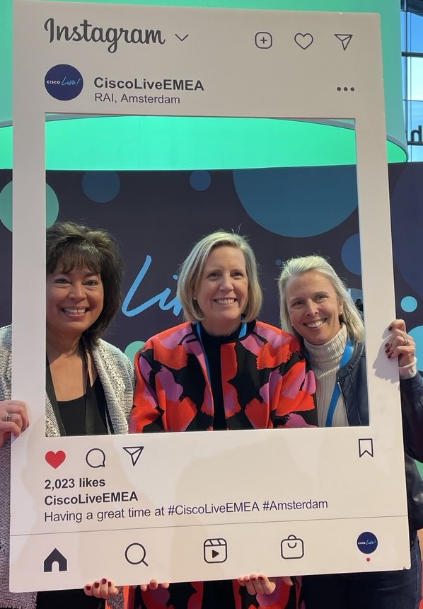 So proud of these ladies and the journey we are on <a href="/KoetsierCynthia/">Cynthia Koetsier</a> and Claire Bovill #CiscoLiveEMEA #Amsterdam #WomenofCisco warriors