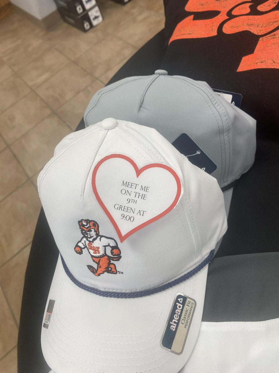It’s the conversation hearts for us! 💕 Grab your Valentine some new gear at the shop! #bearkatcourse #SHSU #ValentinesDay #golflovers
