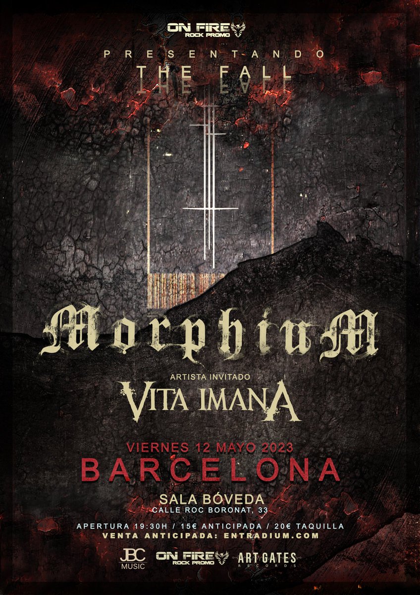 VitaimanA's tweet photo. ¡¡MADRID, BARCELONA!!
🔥🔥Nuevas fechas 🔥🔥
⚡️Viernes 14 de abril - Madrid (Sala Mon Live )
⚡️Viernes 12 de Mayo - Barcelona (Sala Bóveda)
Entradas ya a la venta en:
➡️ Madrid:
https://t.co/whWdQOxDS3
➡️ Barcelona: https://t.co/gkdwInfZe2
#VitaImana #MorphiuM #VI #ONFIRE https://t.co/O4RlEeU9fM