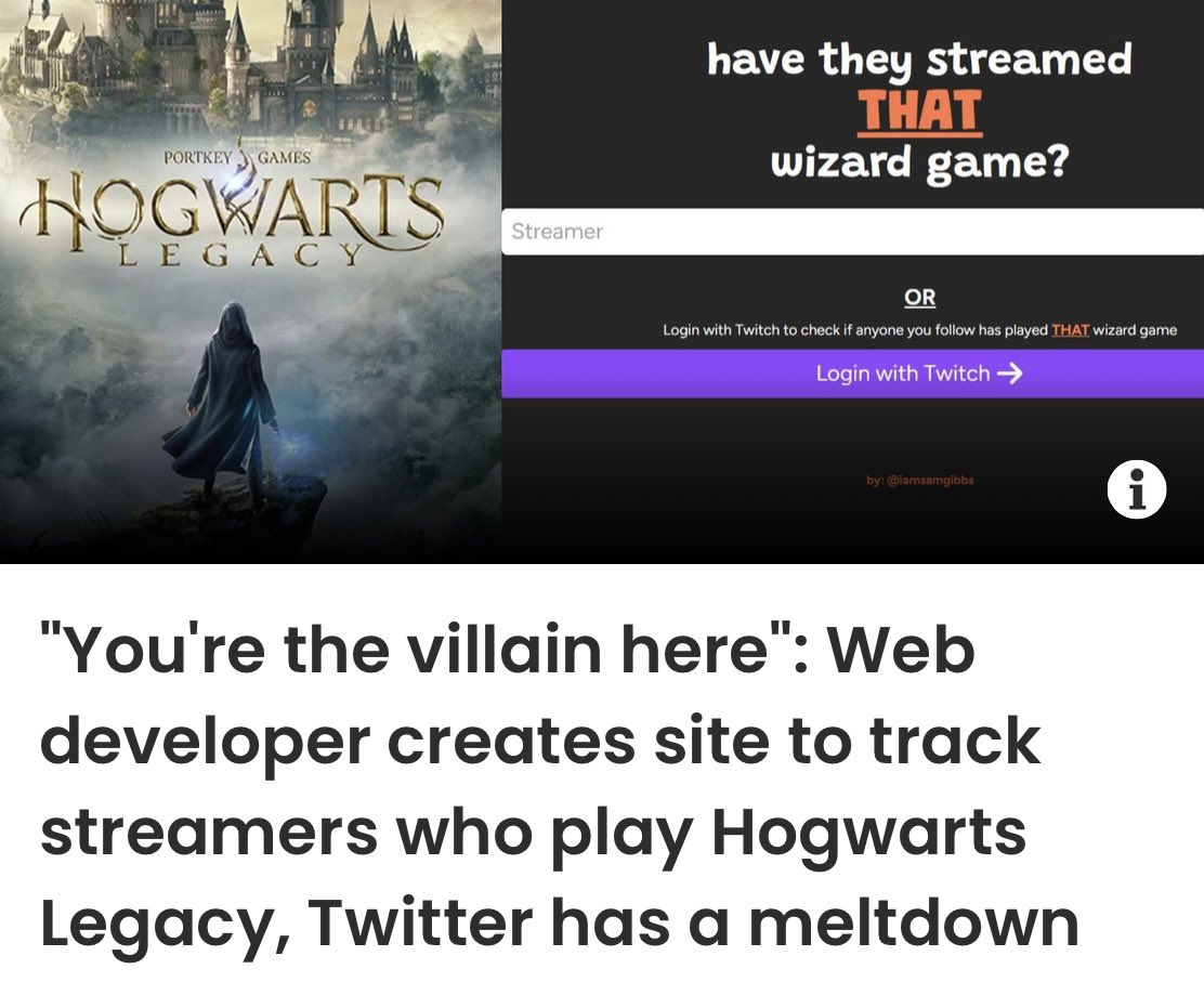 Generalmtntime's tweet photo. It’s ok to think J.K. Rowling is gross AND still play the new Harry Potter game. It looks fantastic. People need to chill the fuck out…. https://t.co/ZABZR131kk