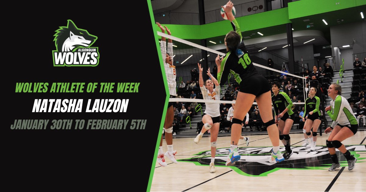 ALGWolves's tweet photo. Natasha Lauzon earns Wolves athlete of the week honours.
https://t.co/4wrToY6MP5
#WolvesAOTW #ACWolfPack https://t.co/X2VCtr9Upu