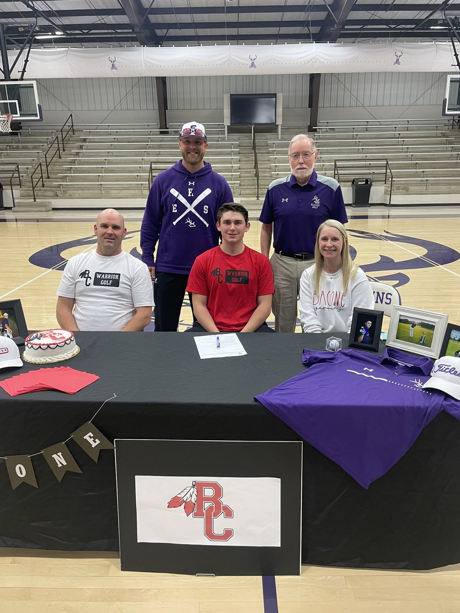 Extremely proud of Asher! Thank you to all who came out and supported him as he signed to play golf at the next leve at Bacone College! #onceanelkalwaysanelk #elkpride