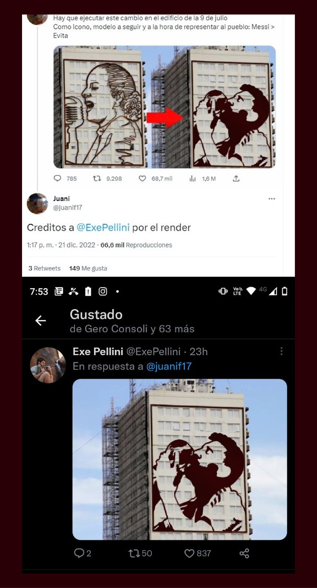ExePellini's tweet photo. @fechevarria22 @MussaFacu @TorresErwerle Solo soy un humilde servidor del pueblo y amante del Lionel. https://t.co/r5PDD80ZkE