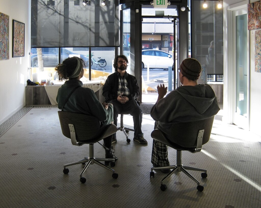 DenverDigicams's tweet photo. A meeting at the Laboratory on Santa Fe Drive … Shot with a 2008, 10MP Canon PowerShot A480 digital point &amp; shoot camera. Processed in #Adobe #Lightroom. Swipe for original. Denver Digicams: Denver candidly captured with crappy compact cameras. #Art
… https://t.co/752KThORkH https://t.co/MWCh529KLu