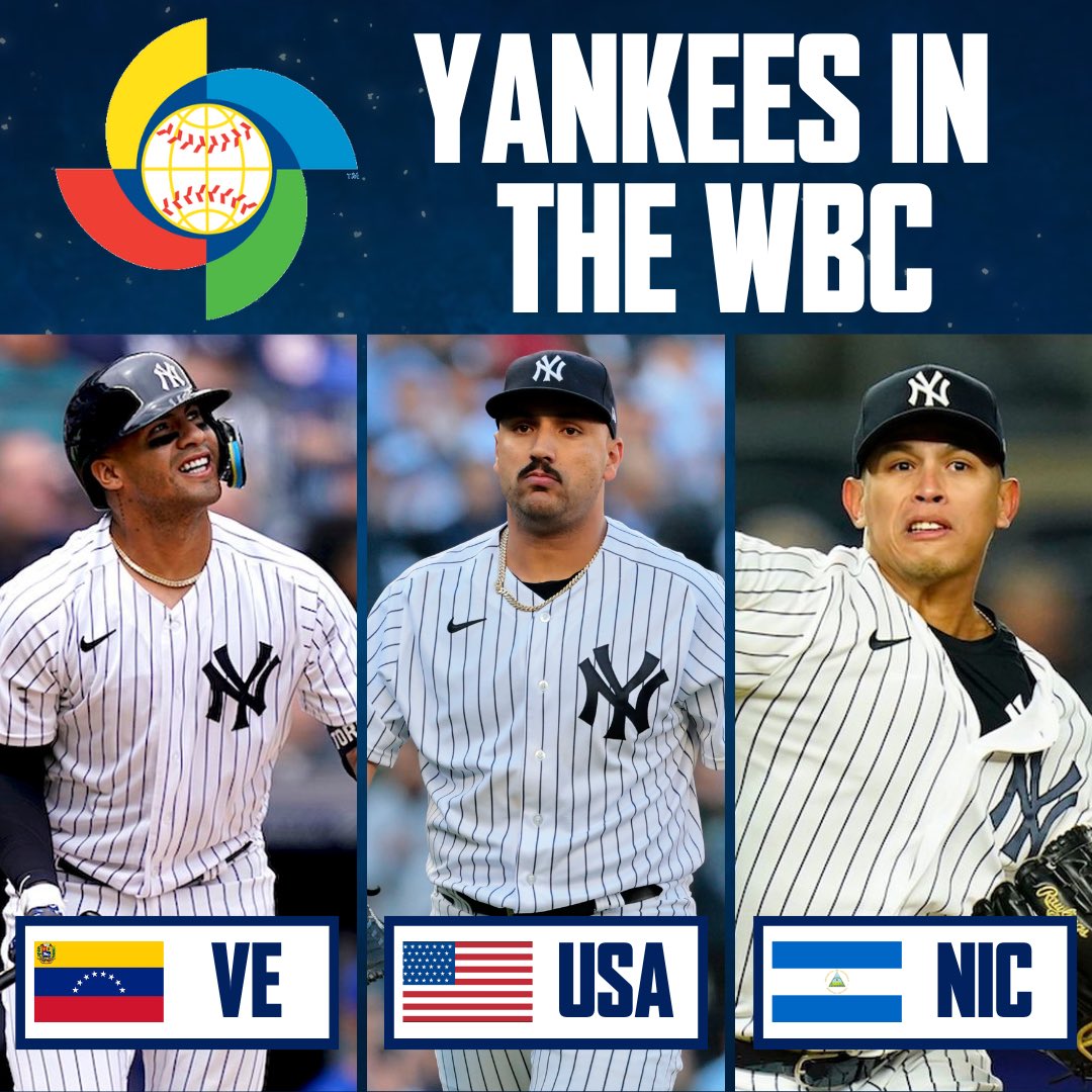 Bronx Talks on X: Nestor Cortes (United States), Jonathan Loaisiga  (Nicaragua) and Gleyber Torres (Venezuela) will be the 3 Yankees playing in  the WBC (per @nypost)  / X