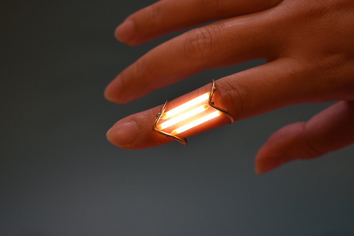 NodeBots (@nodebots) on Twitter photo RT @charlyn@leds.social
I made a ring! This took way longer than it should have, but I love how retro futuristic it looks. Made w/ adafruit LED filament, brass rods & 1220 coin cell battery holder.
leds.social/@charlyn/10977… RT @charlyn@leds.social
I made a ring! This took way longer than it should have, but I love how retro futuristic it looks. Made w/ adafruit LED filament, brass rods & 1220 coin cell battery holder.
leds.social/@charlyn/10977…